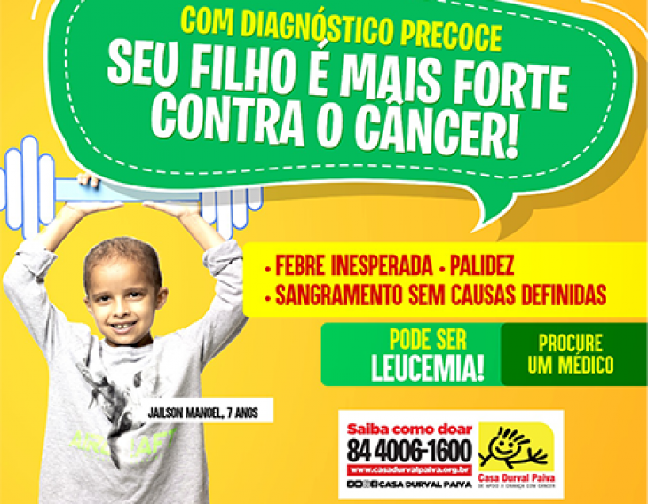 Casa Durval Paiva alerta sobre os sinais e sintomas da Leucemia